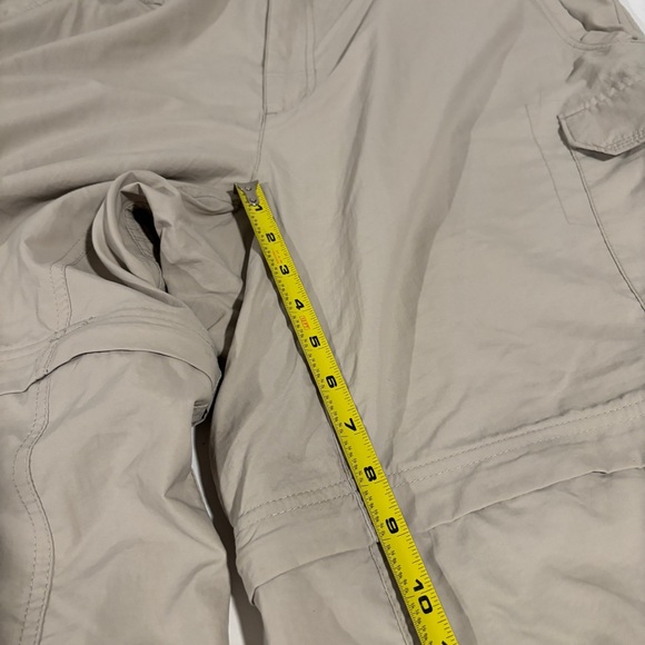 Columbia Pants Men XL Beige Convertible Zip Cargo Titanium Hiking Omni-Dry Trail - Picture 12 of 13